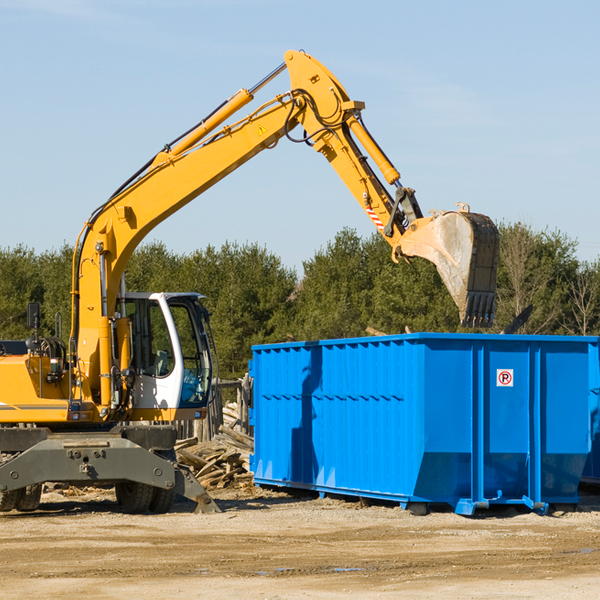 can i rent a residential dumpster for a construction project in Waukau WI